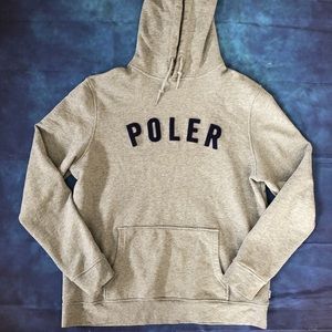 Poler State Graphic Hoodie Grey Lrg